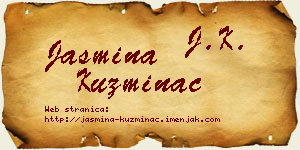 Jasmina Kuzminac vizit kartica